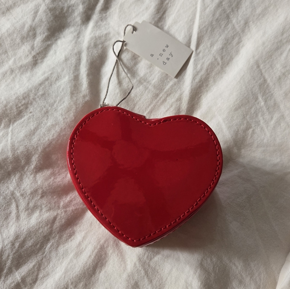 Red Heart Jewelry Travel Case